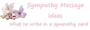 How do you write words of sympathy?