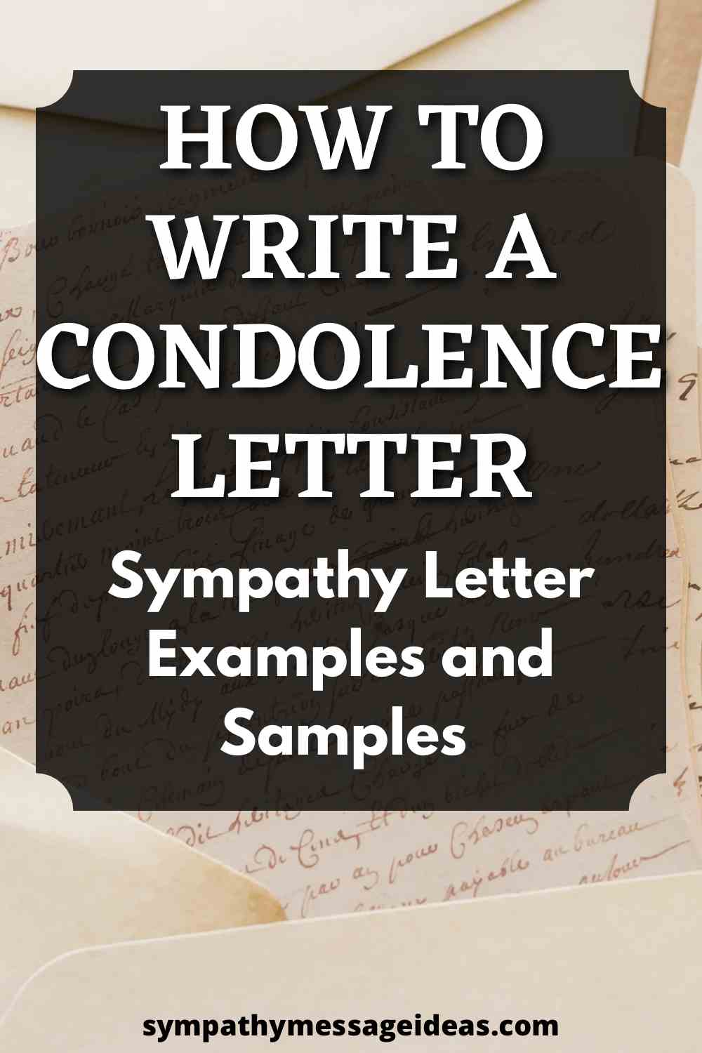condolence letter examples and samples