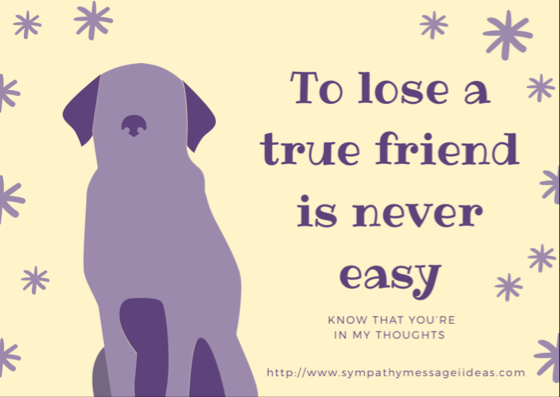 Sympathy Card Dog Pet Sympathy Card in Memory of Pet Loss Condolences Sorry L252
