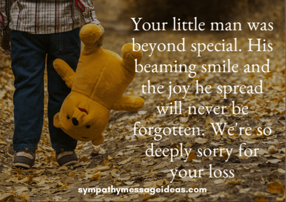 words of sympathy for loss of son
