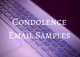 condolence email samples and examples
