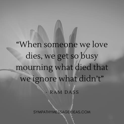 ram das comforting death quote