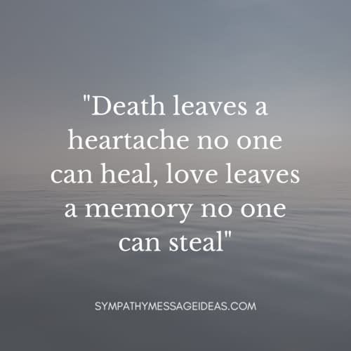 sad death quote death leaves a heartache