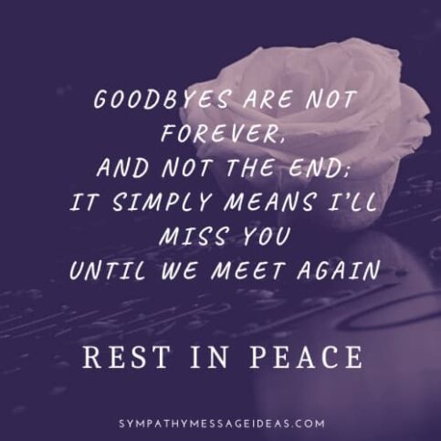 46 Touching Rest in Peace Quotes with Images - Sympathy Card Messages