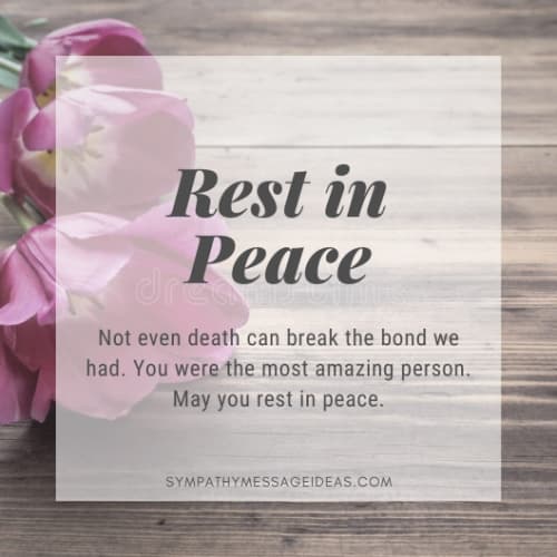 may you rest in peace quote message