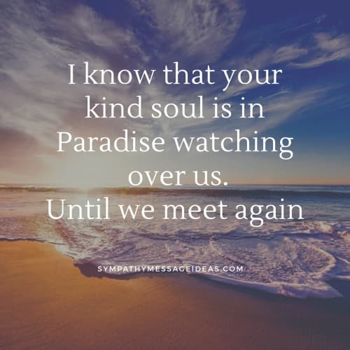 your soul is in paradise rip quote