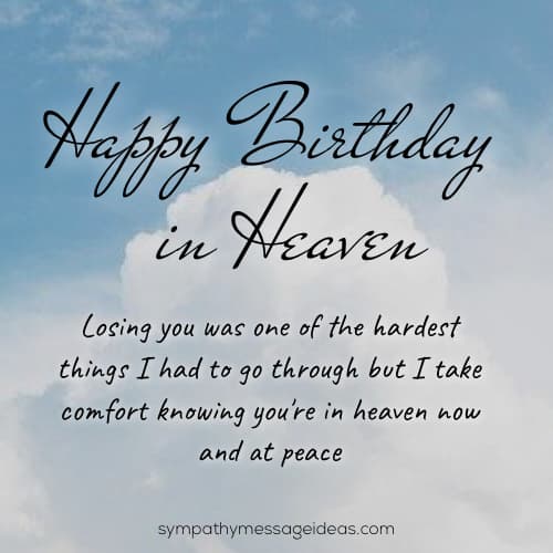 70 Happy Birthday In Heaven Quotes With Images - Sympathy Message Ideas