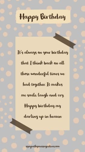 Download 70 Happy Birthday In Heaven Quotes With Images Sympathy Card Messages