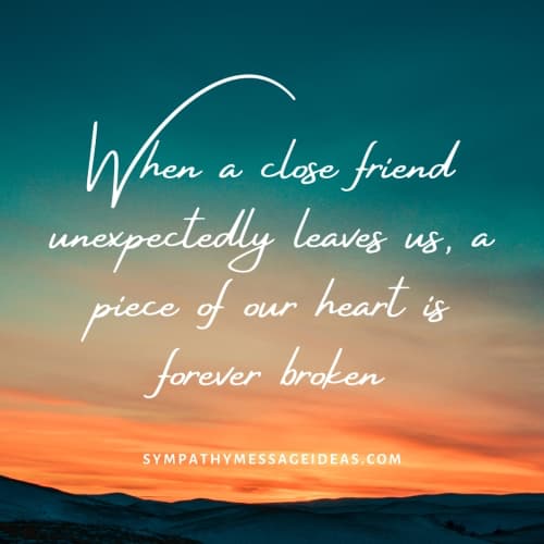 death of a friend quotes inspirational