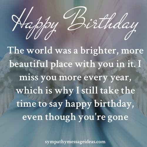 70 Happy Birthday in Heaven Quotes with Images - Sympathy Card Messages