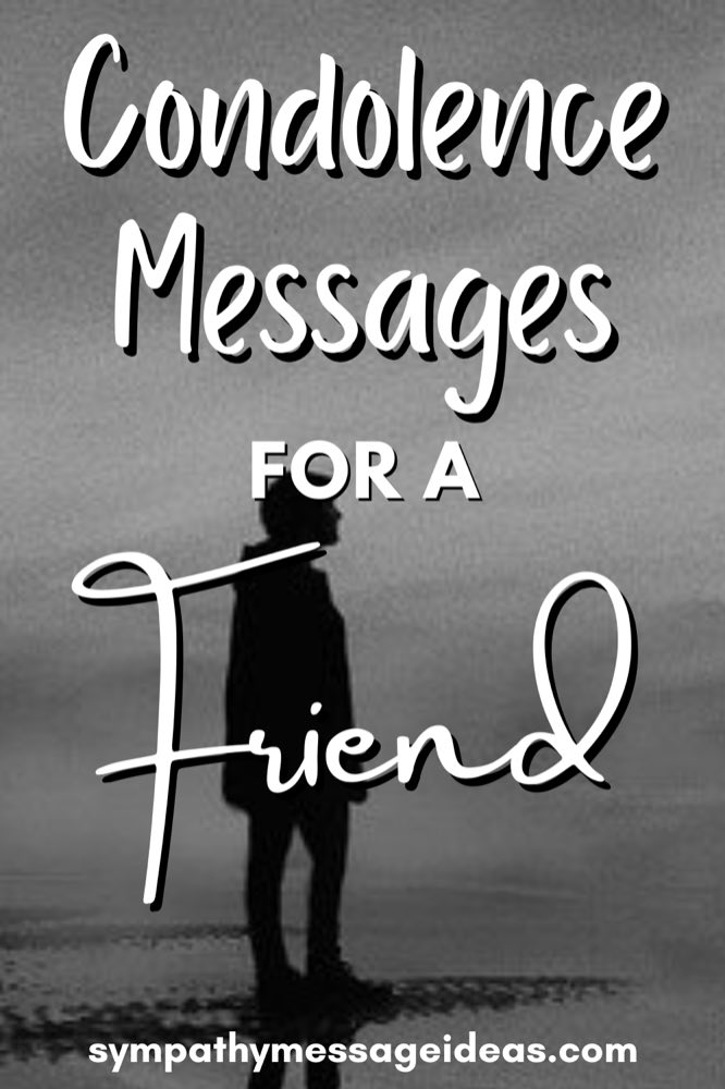 condolence messages for a friend Pinterest small