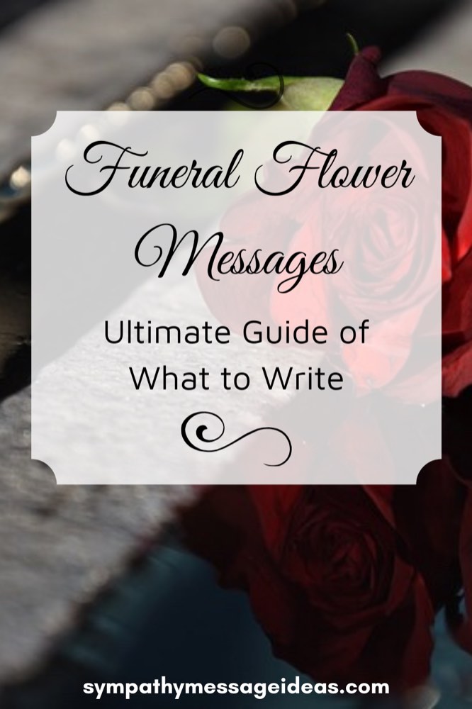 funeral flower messages Pinterest small