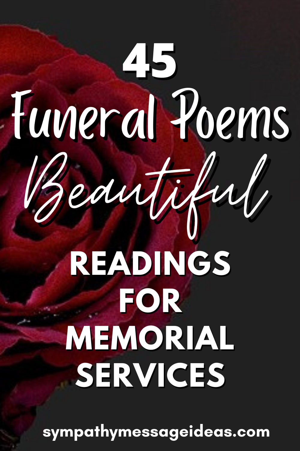 Funeral Poems 45 Beautiful Readings For Memorial Services Sympathy
