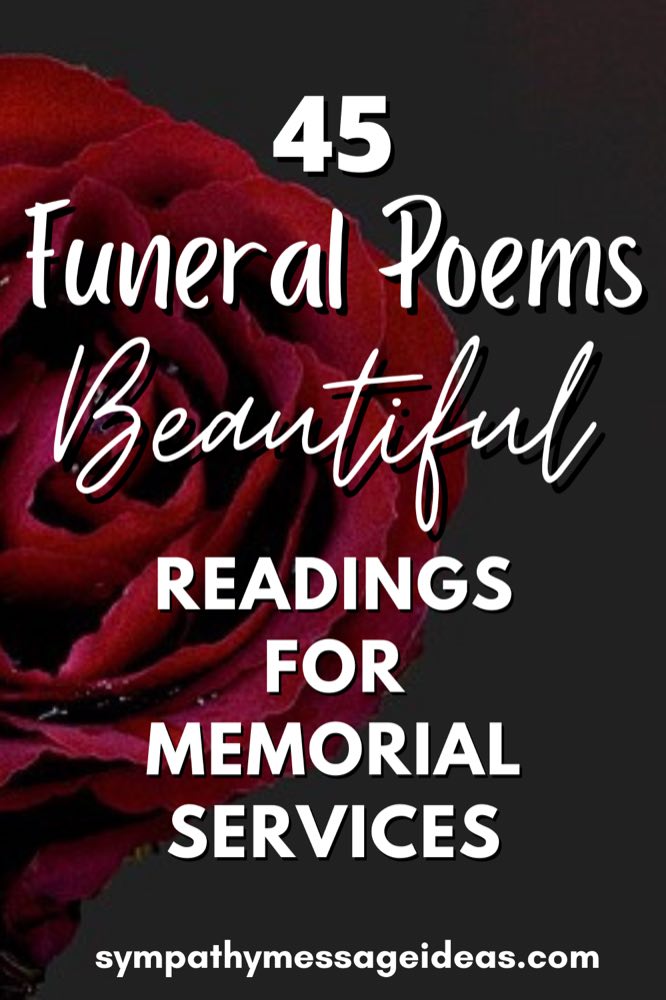 Memorial Poems For Funeral Programs - Printable Templates