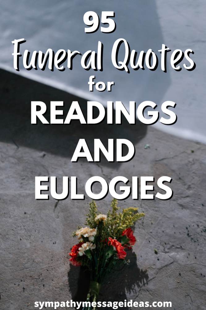 funeral quotes for readings and eulogies