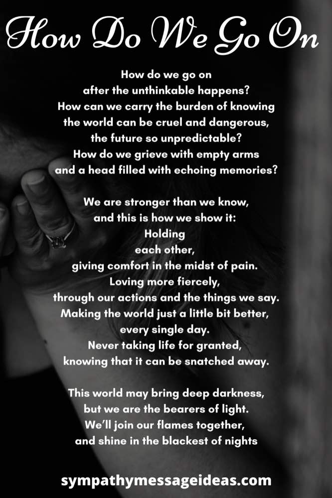 The 21 Most Moving Poems About Grief And Mourning - Sympathy Message Ideas