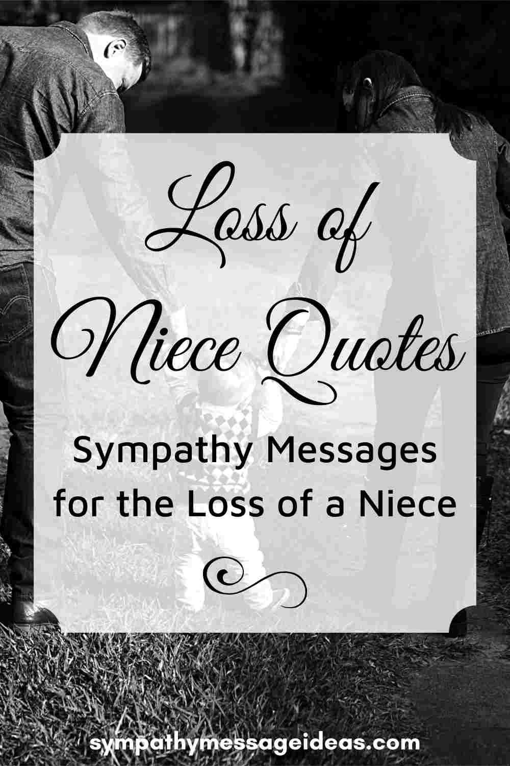 sympathy messages for loss of niece