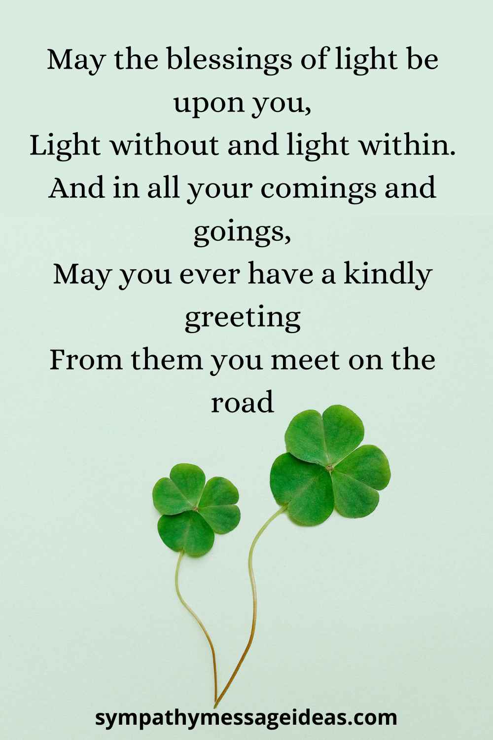 Irish blessing for a funeral