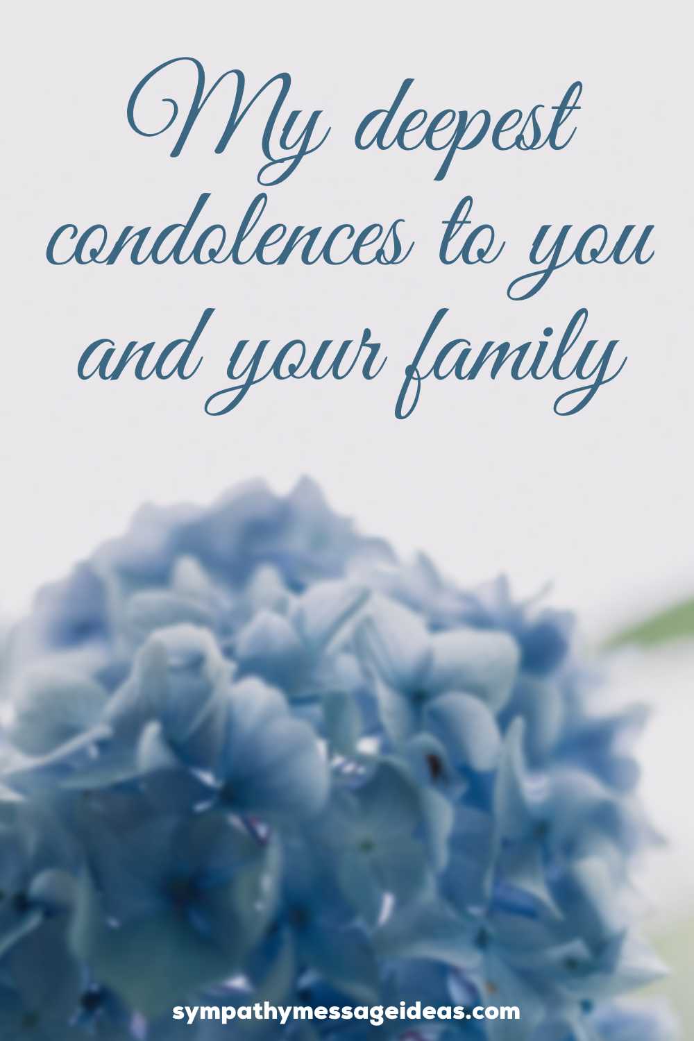 my deepest condolences to you and your family
