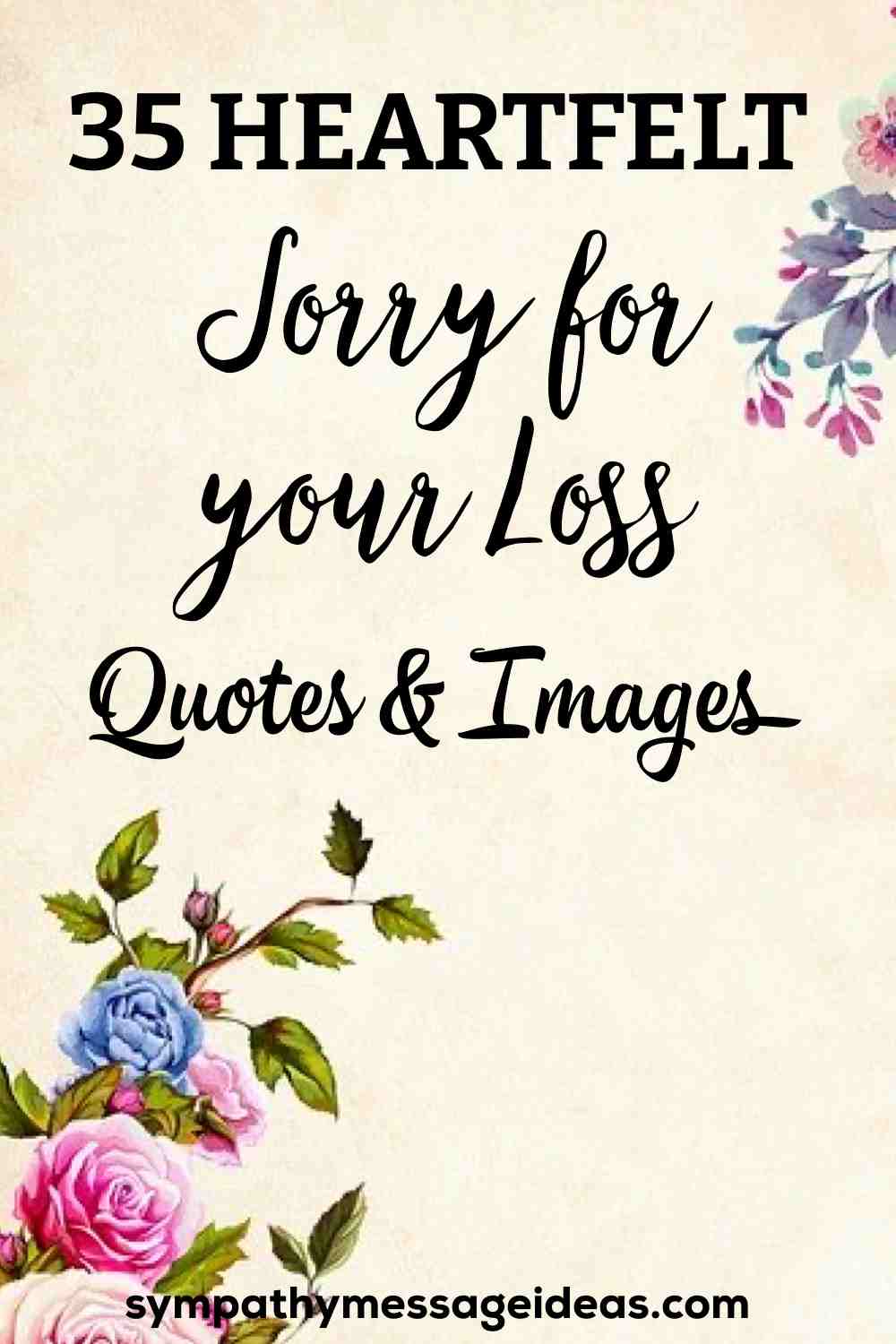 sorry for your loss quotes and images