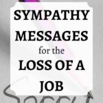 sympathy messages for loss of job