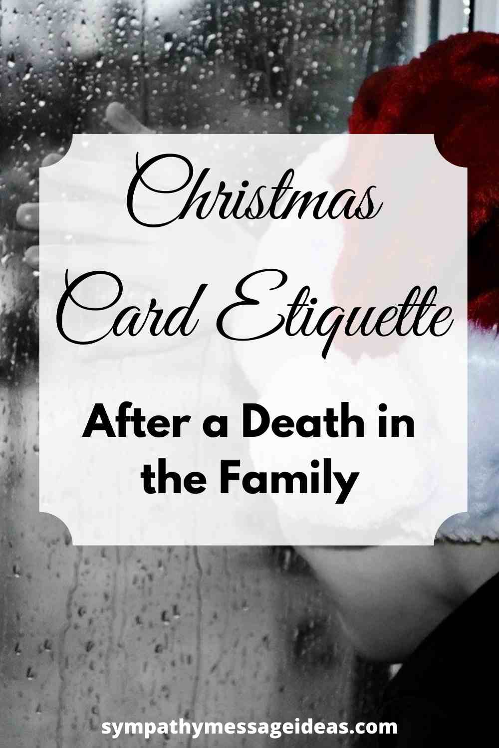 christmas card etiquette after a death in the family