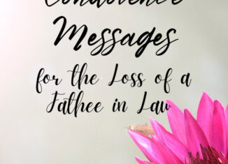 condolence messages for loss of father in law
