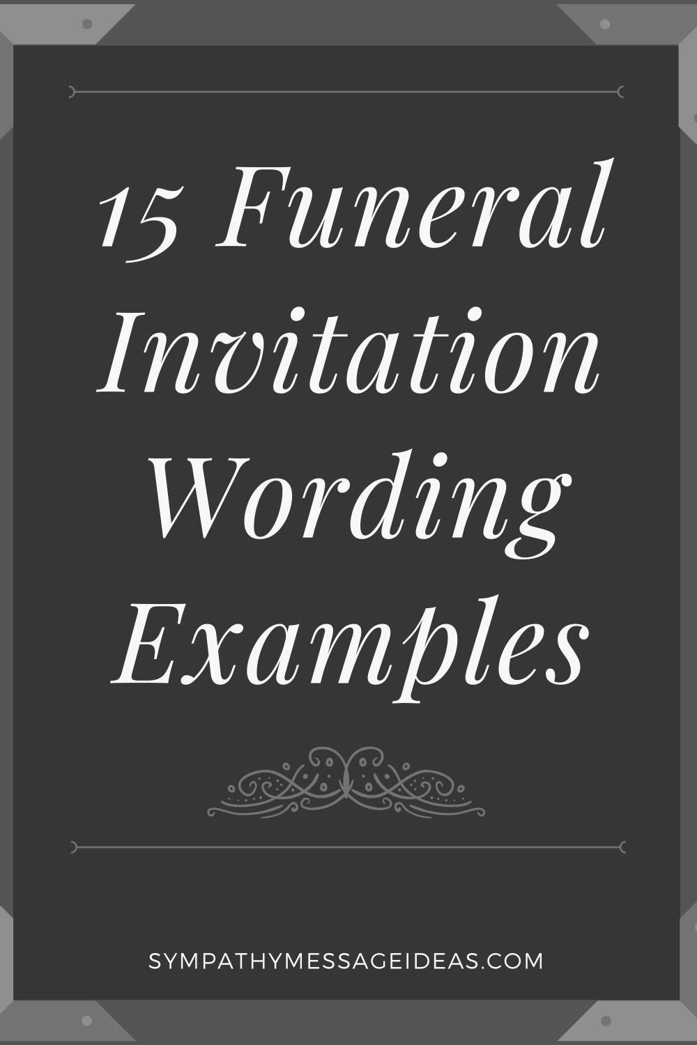 funeral invitation wording examples