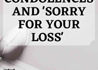 how to respond to condolences and sorry for your loss