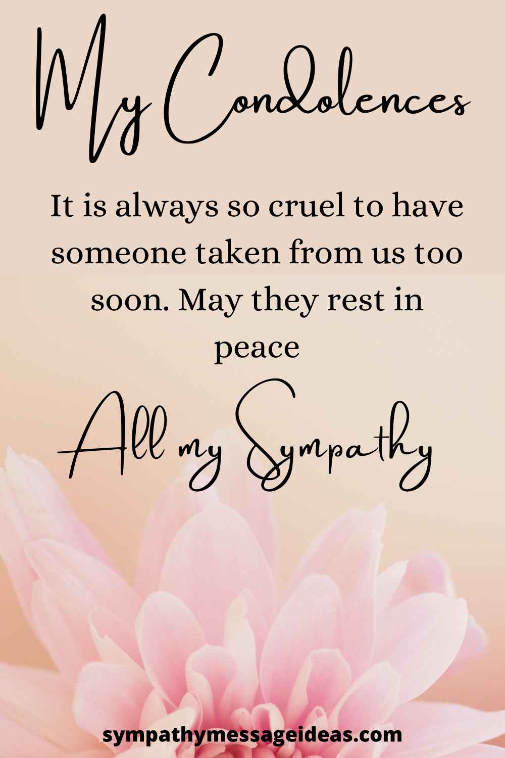 Sympathy Messages for Acquaintances and Strangers - Sympathy Card