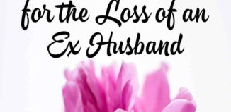 sympathy messages for loss of ex husband