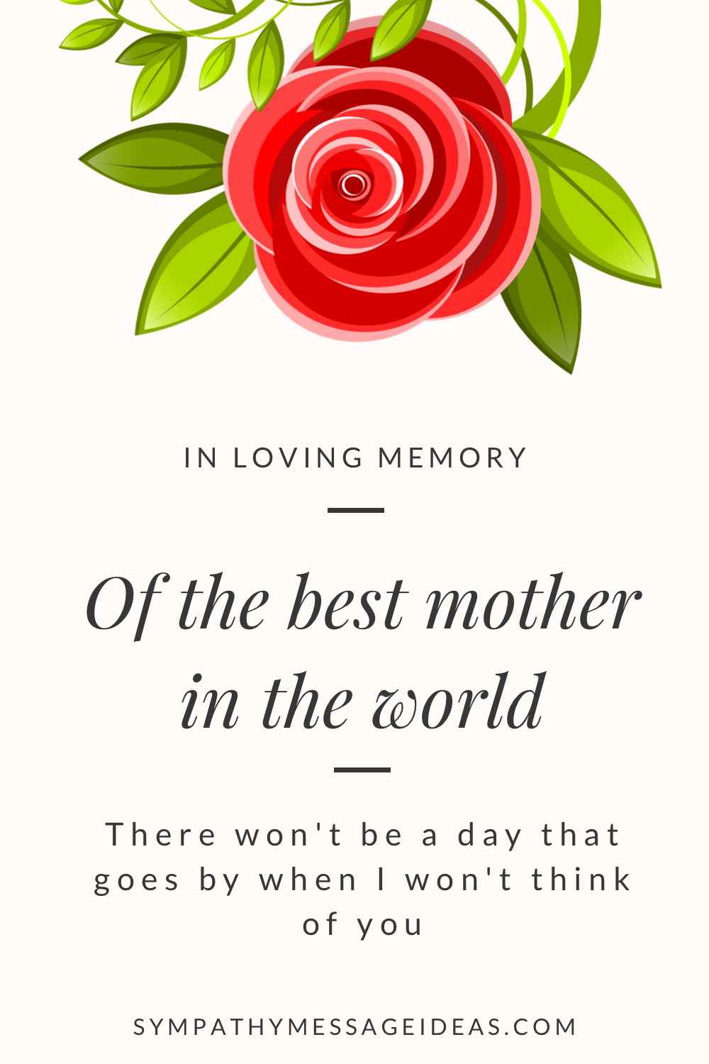 funeral message for mom