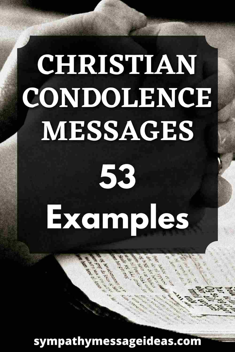 Christian condolence messages