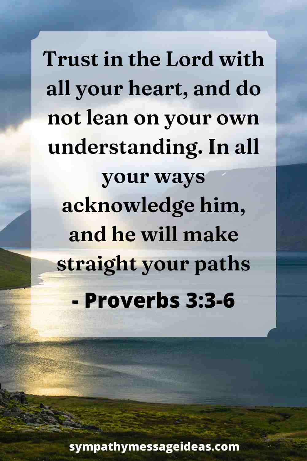 encouraging bible verse proverbs 3:3-6
