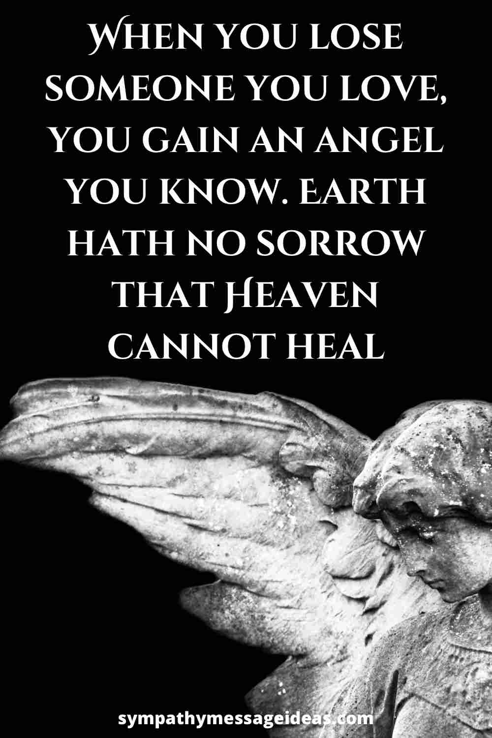 when you lose someone you love you gain an angel