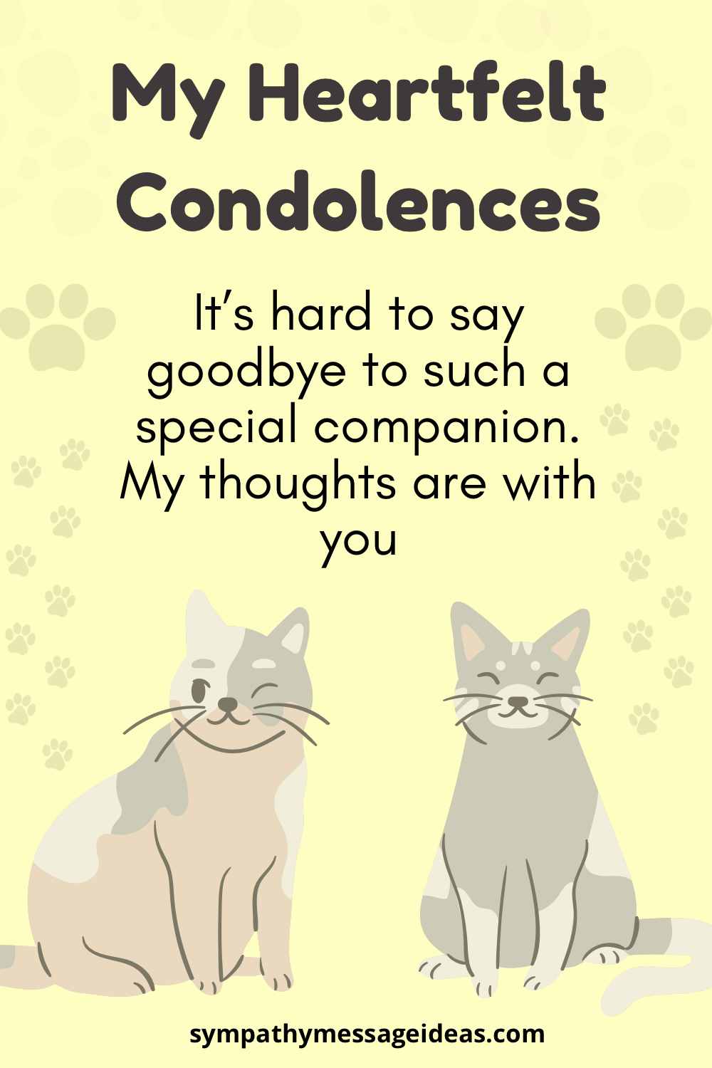 cat condolence message