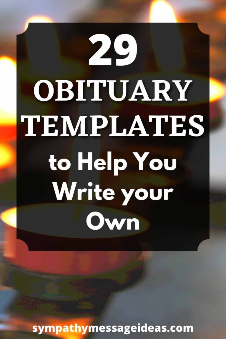 29 Obituary Templates to Help You Write your Own Sympathy Message Ideas 29 Obituary Templates to Help You Write your Own Sympathy Message Ideas