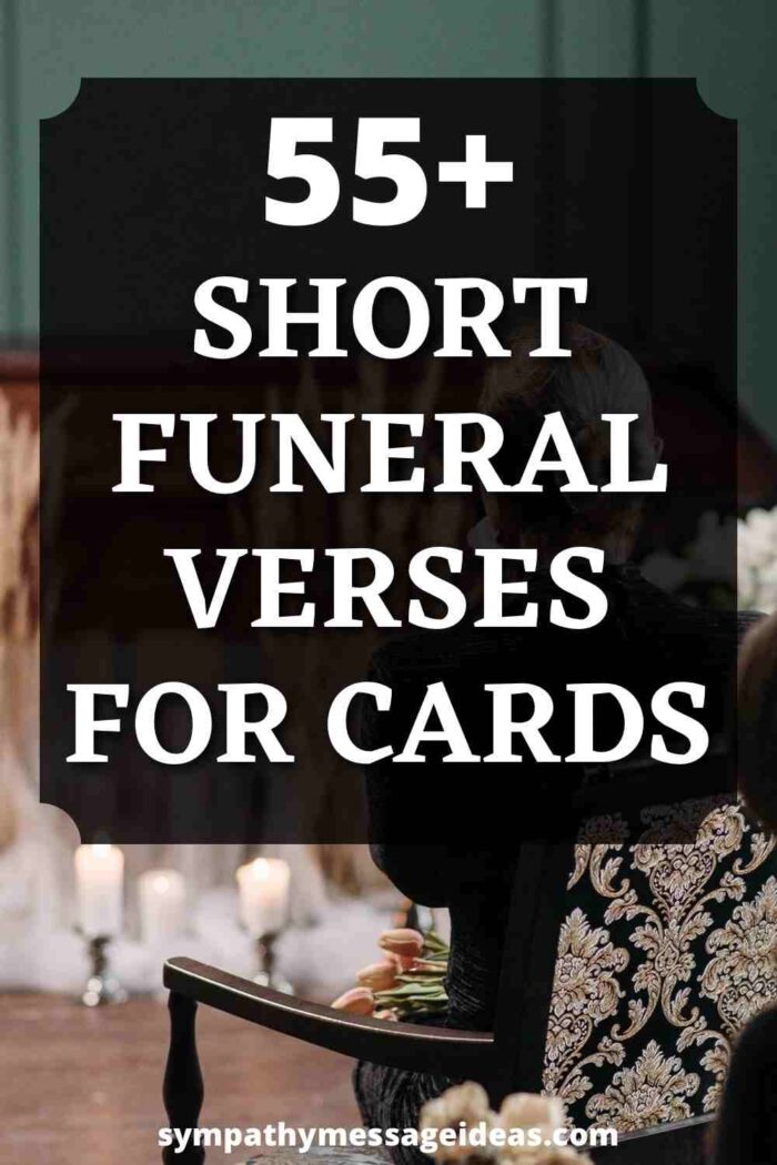 short verses for funeral cards