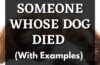what to say to someone whose dog died
