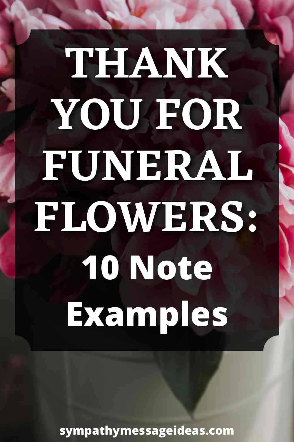 thank you note for funeral flowers