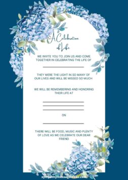 Celebration of Life Invitation Wording Ideas and Examples - Sympathy