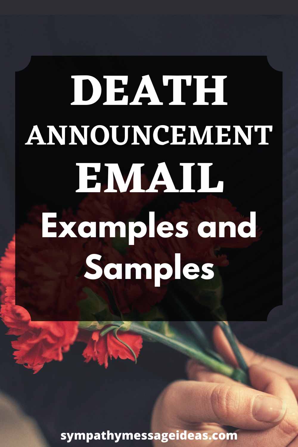 death announcement email examples