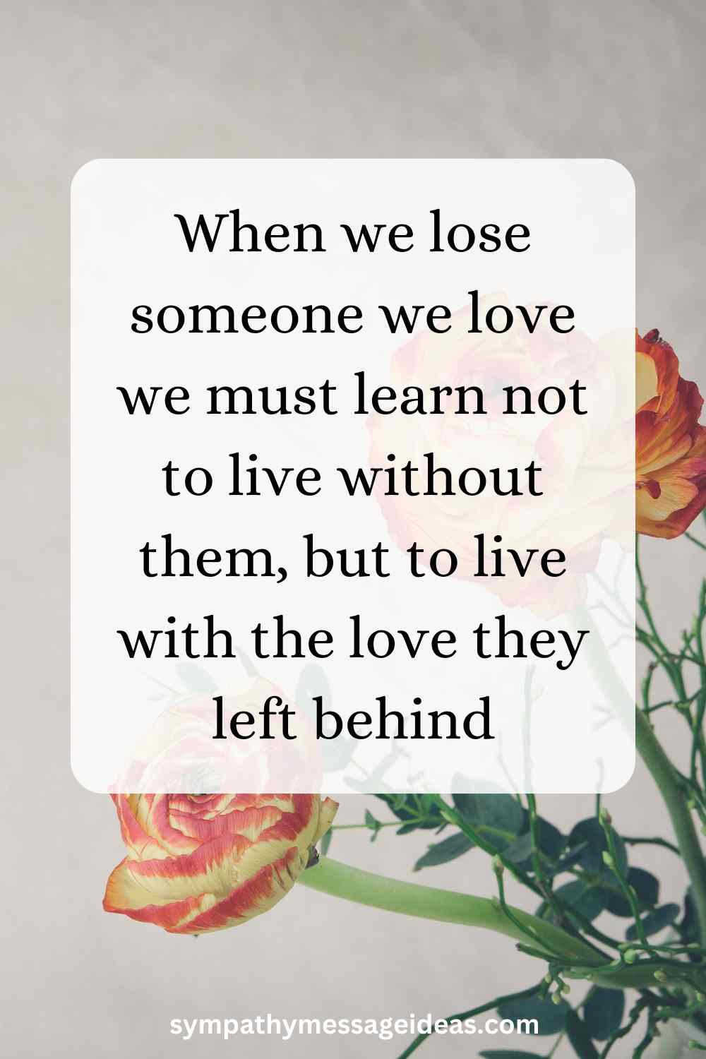 inspiring quote for a lost loved one