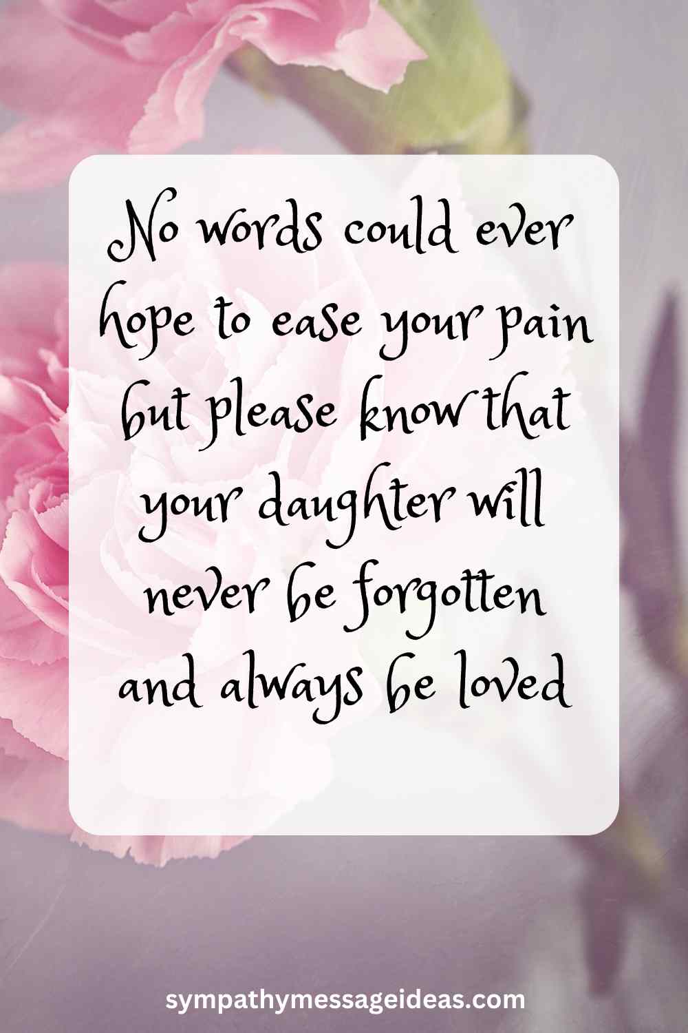 words of sympathy for loss of daughter