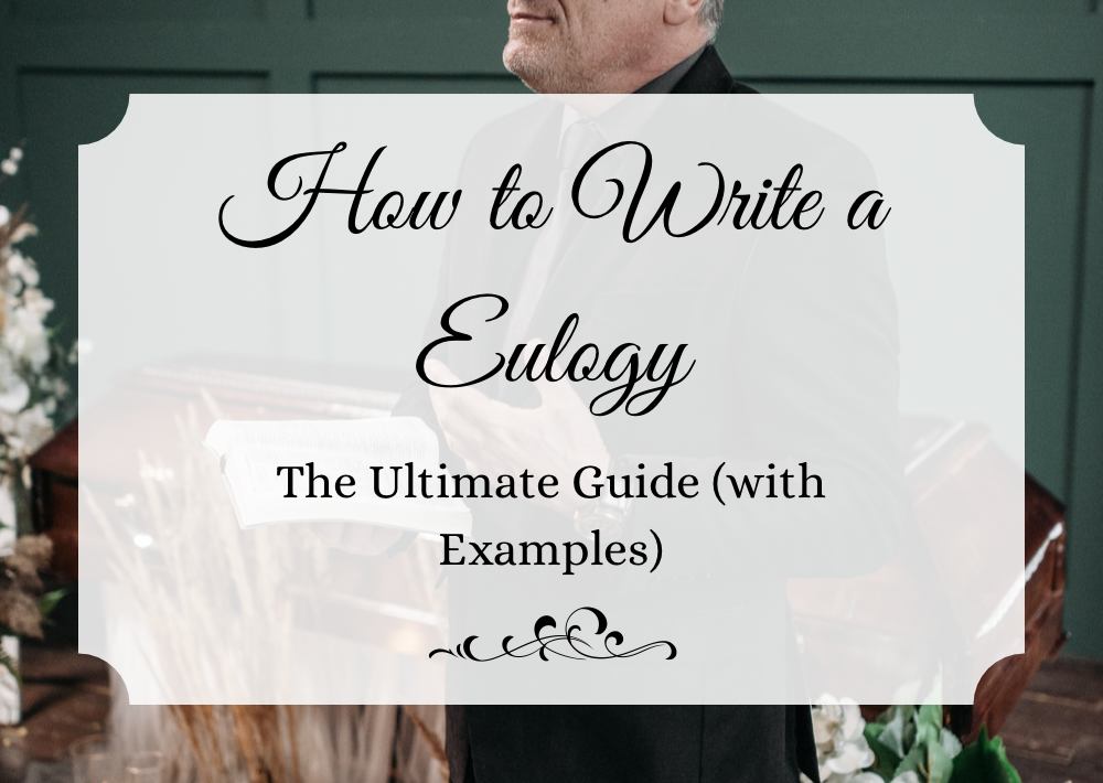 how to write a eulogy front