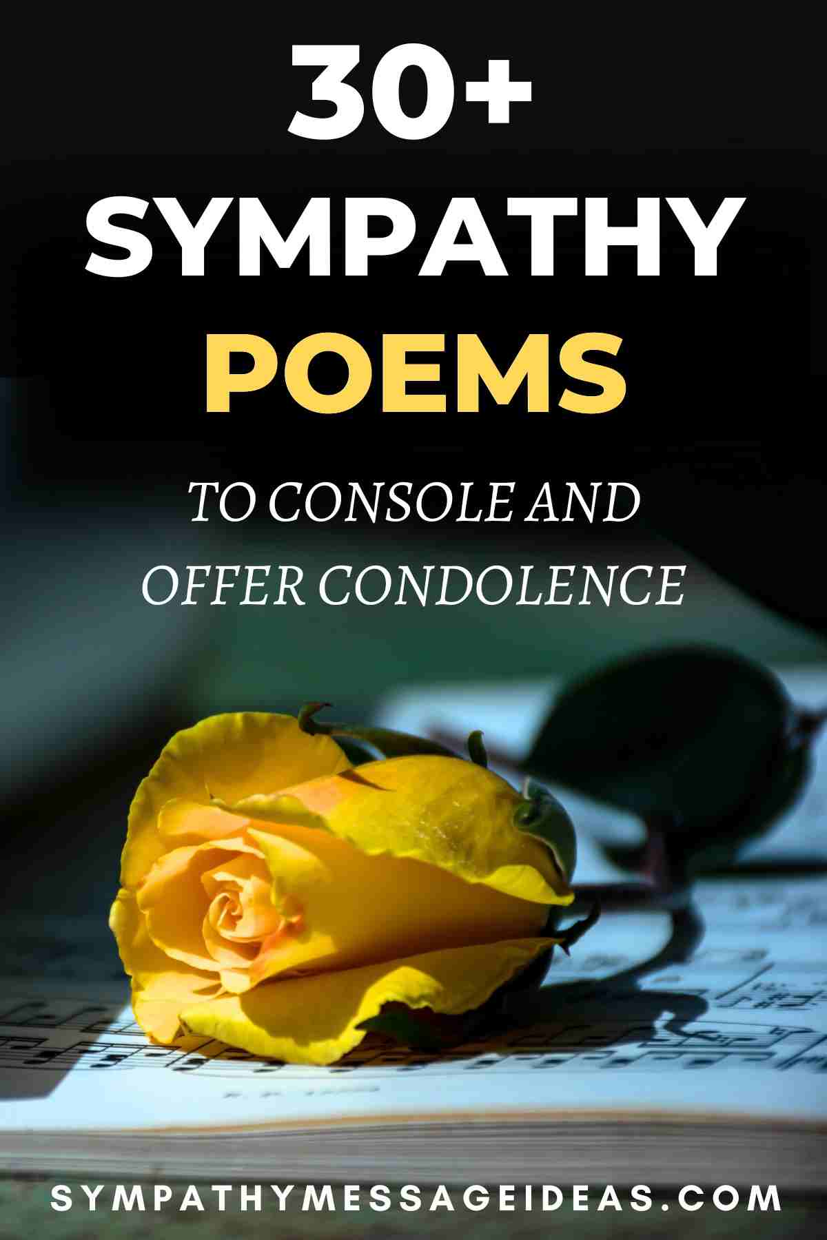 sympathy poems to console and offer condolence