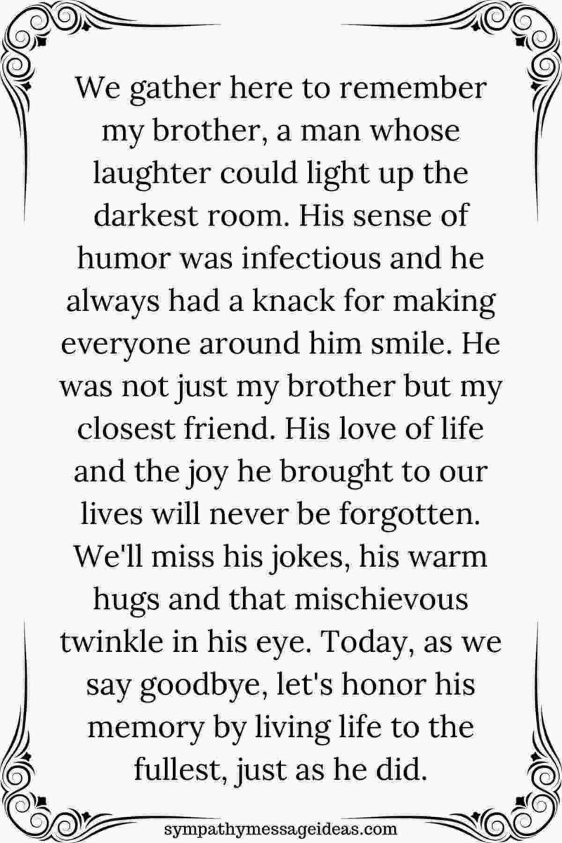 10+ Eulogy Examples for a Brother (Short, Heartfelt and Touching