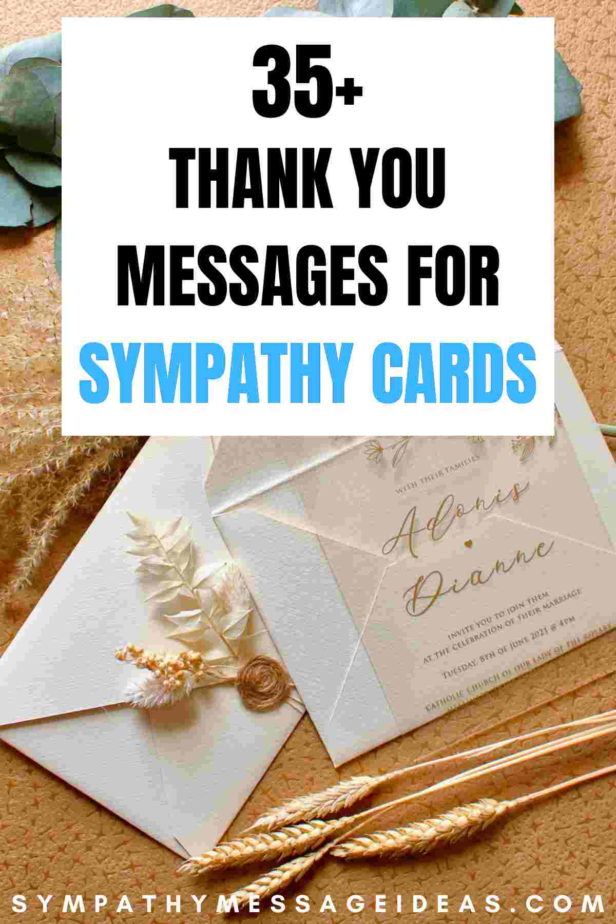 thank you messages for sympathy cards